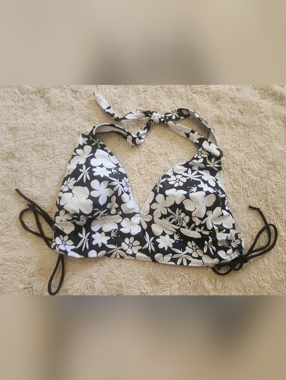 Shein Womens Bikini Top Floral Print Sz 2XL